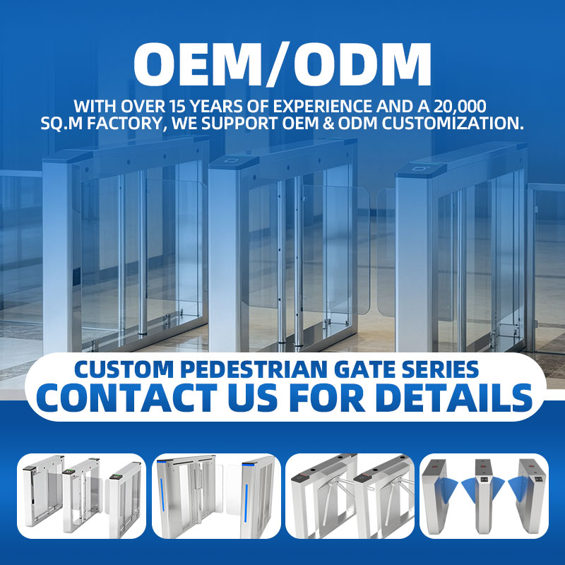 Optical Flap Barrier Gate with Face Recognition - Smart Access Control System for Schools, Corporate Offices, and Transit Hubs