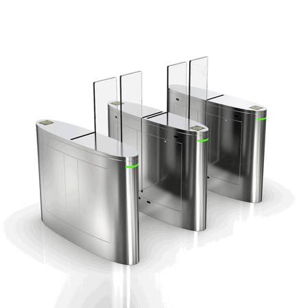 Brushless Wing Gate with Face Recognition & QR Access for Modern Tech Offices