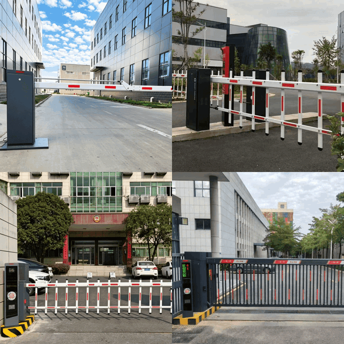 Articulated DC Parking Boom Gate for Low-Clearance Outdoor & Indoor Lots