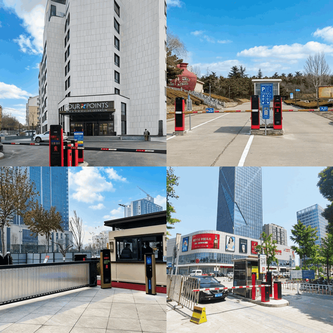 Customized Security Boom Barrier Gate with Integrated AI License Plate Recognition LPR System - Smart Access Control Solution